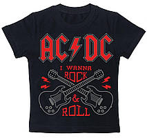Футболка з принтом "AC/DC (Ей-сі/Ді-сі) I wanna rock & roll" Push IT