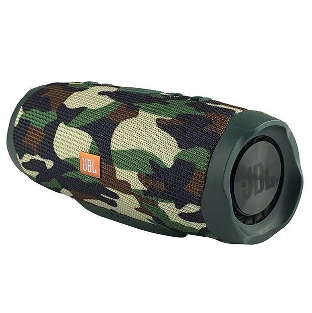 Портативна бездротова Bluetooth колонка павербанк з MicroSD-картою пам'яті, FM-Radio JBL CHARGE 4 Камуфляж