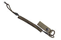Тренчик-карабин, шнур страховочный витой для пистолета, шнур спиральный витой (паракорд, пиксель)