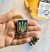 Значок из дерева "Герб Украины"