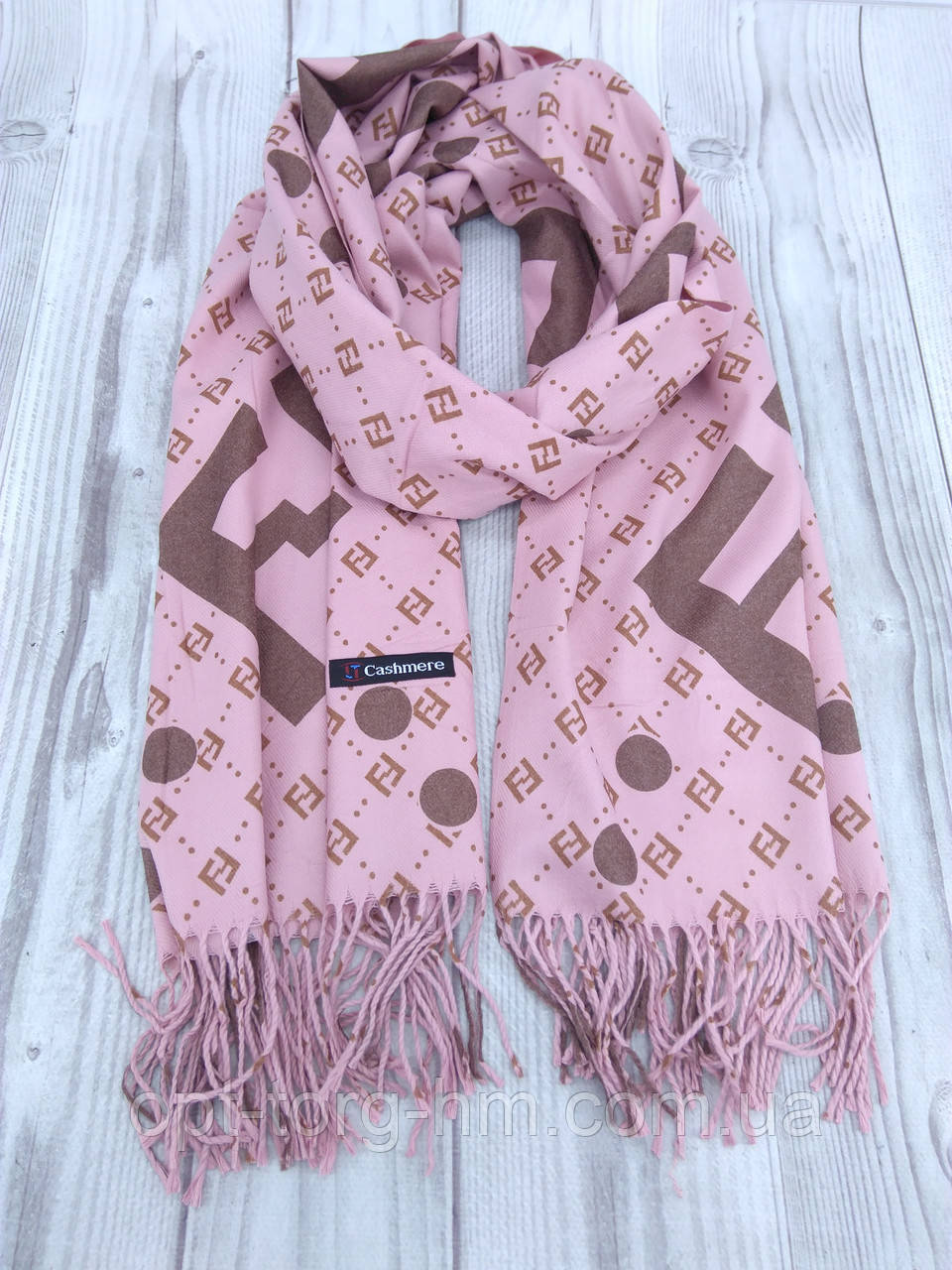 Теплий кашеміровий шарф, фото 1