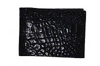 Портмоне Croco Leather из кожи крокодила черное