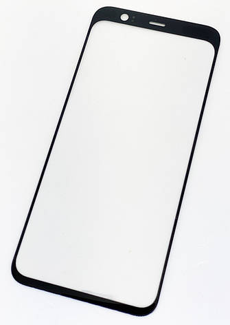 Скло дисплея Google Pixel 4, чорне, оригінал (Китай), з олеофобним покриттям, фото 1