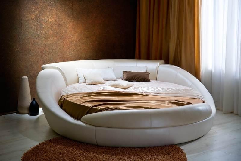 Круглая дизайнерская кровать под заказ Элегия-2 (Мебель-Плюс TM) - фото 1 - id-p295614500