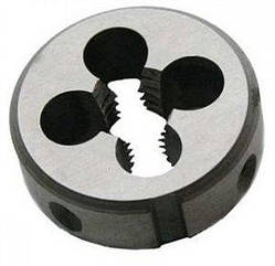 Плашка кругла BSF 3/16 x 32 дрібна різьблення британського стандарту BS 84, DIN 223, HSS, Volkel