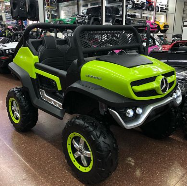 Дитячий електромобіль двомісний джип Mercedes Unimog M 4133EBLR-5 (MP3, SD, USB, мотори 4x35W, ак.12V14A)