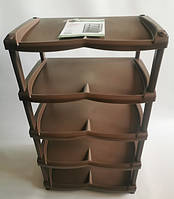 Полиця для взуття пластикова Нормал 5 ярусів Солнер OST-047