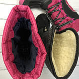 Дитячі зимові чоботи сноубутси для дівчинки Demar Samanta рожеві, фото 6