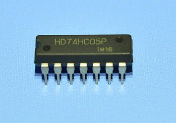 Мікросхема 74HC05P dip14 Hitachi