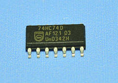 Мікросхема 74HC74D(smd) so14 Philips