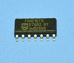 Мікросхема 74HC107D(smd) so14 Philips