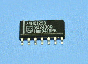 Мікросхема 74HC125D(smd) so14 Philips
