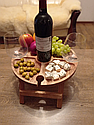 Столик для вина і сиру складаний d35см*һ22см MH-4072, фото 5