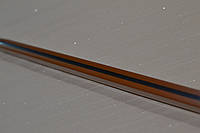 U-шина для тюли металлическая + фурнитура Пласт орех 2,4м (103591)