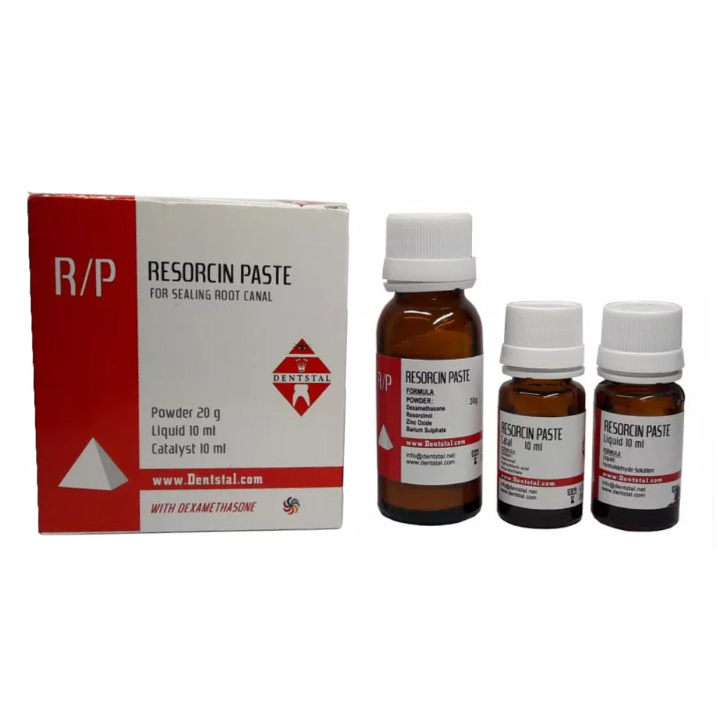 Пломбувальний матеріал Резорцинова паста (Resorcin Paste), 20 г + 10 мл + 10 мл, Dentstal