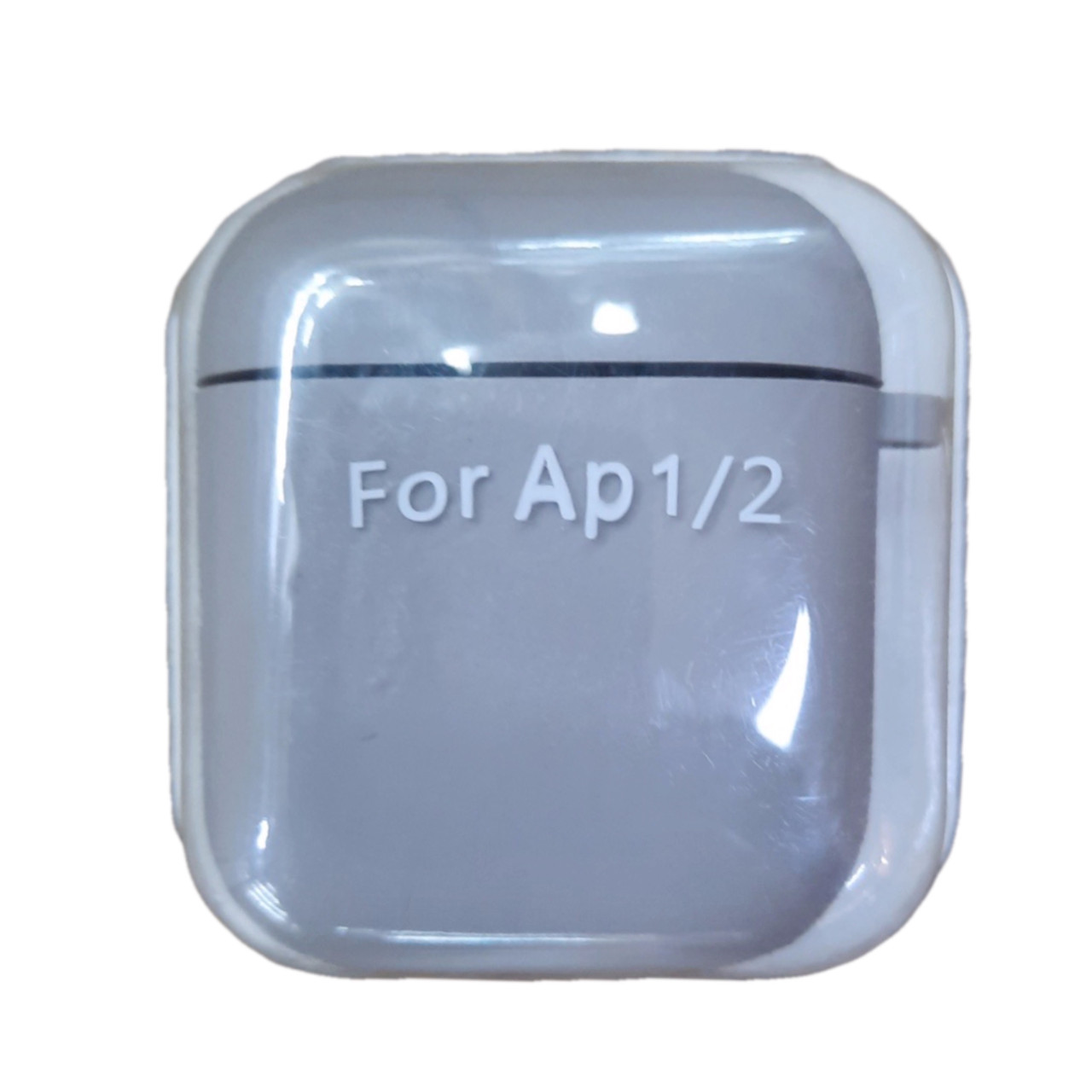 Чохол для AirPods 1/2 Silicone case Microfiber (з мікрофіброю) grey