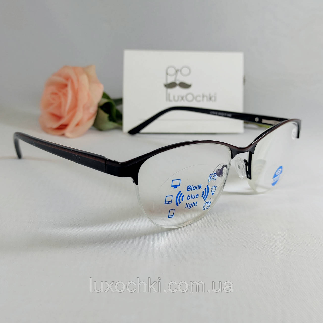 +3.5 Готові жіночі окуляри для зору комп'ютерні