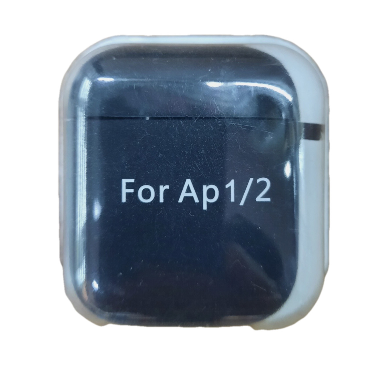 Чохол для AirPods 1/2 Silicone case Microfiber (з мікрофіброю) black