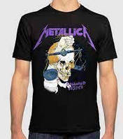Футболка з принтом "Metallica (Металіка) фіолетовий напис" Push IT