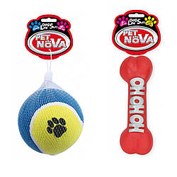 Набір іграшок для собак Pet Nova « Великий Тенніс »