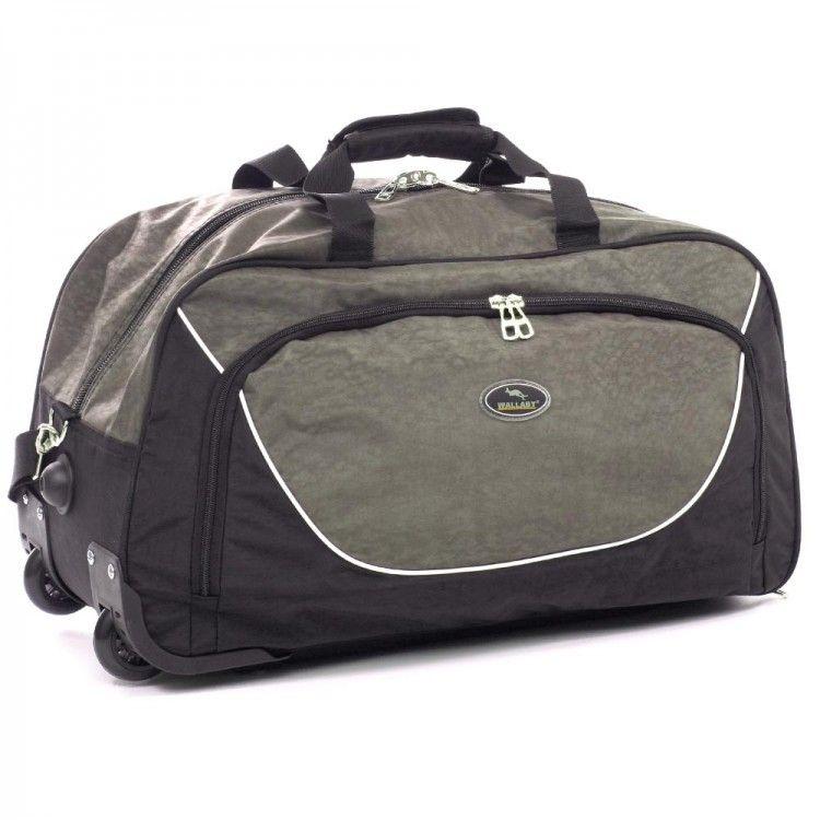 Сумка buuba дорожня спортивна на колесах Wallaby 57L чорна