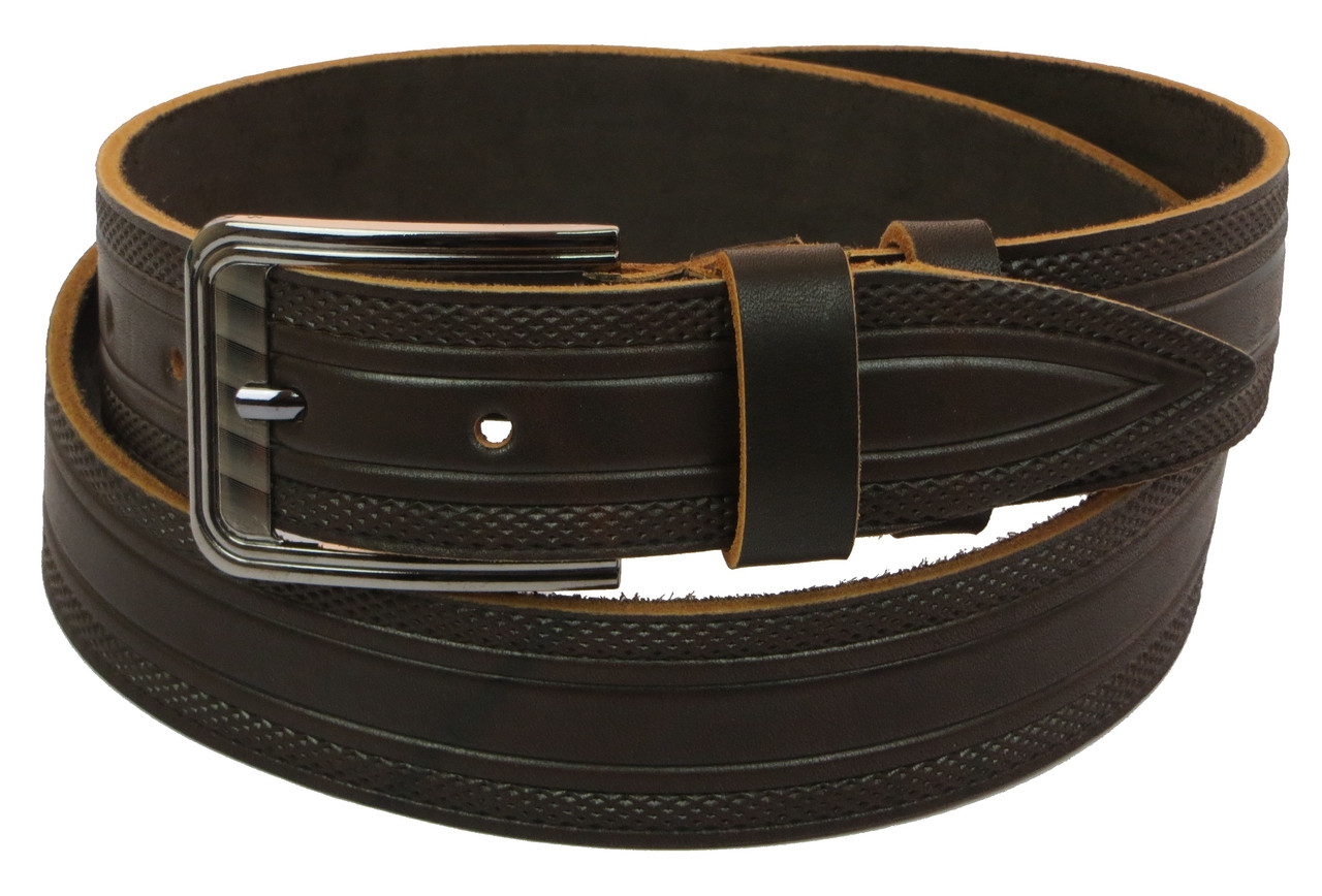 Ремінь під джинси Skipper коричневий 3,8 см