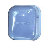 Чохол для AirPods 1/2 Silicone case Microfiber (з мікрофіброю) lavender, фото 7
