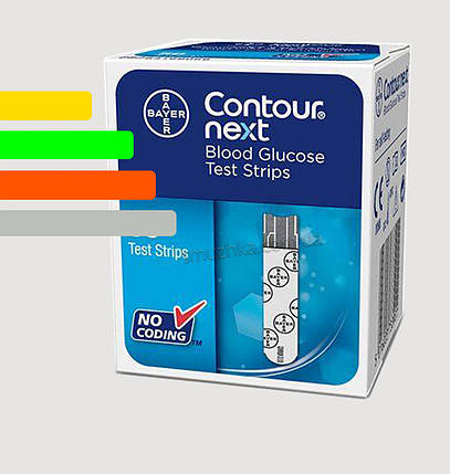 Тест-смужки для глюкометра Contour NEXT 50шт. - Контур НЕКСТ тест смужки №50, фото 1