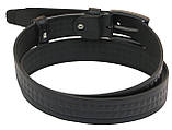 Чоловічий ремінь під штани Skipper чорний 3,3 см, фото 3