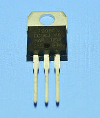 Мікросхема 7808 (L7808CV) (dual) TO-220 STM/China