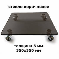 Подставка под цветы квадратная ULTRA VI Kv30 b8-10rez (бронза) стекло