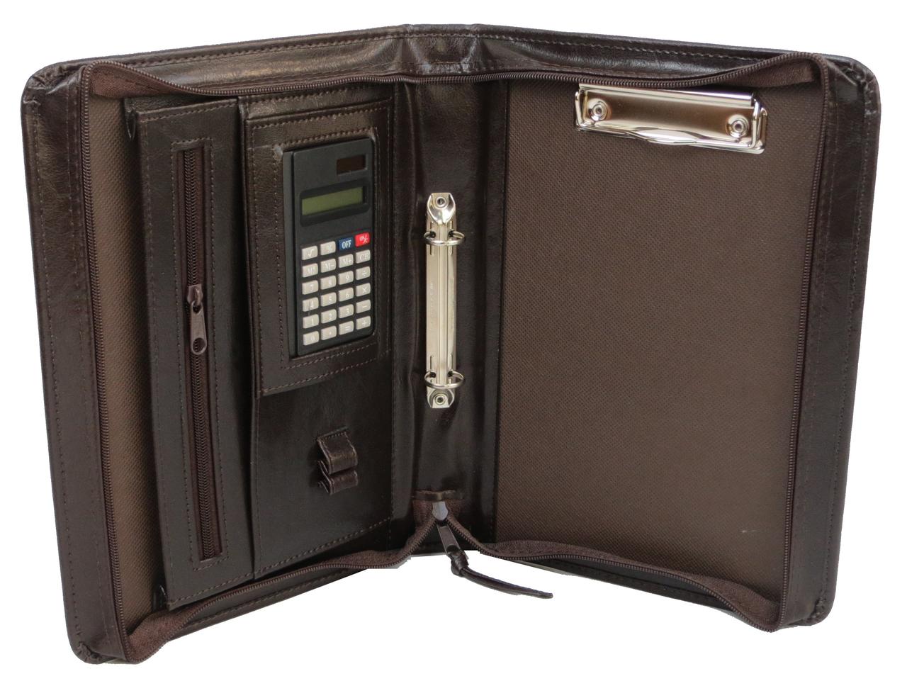 Папка buuba  формату А5 Jpb зі шкірозамінника коричнева, фото 1