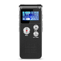 Диктофон цифровий VKTECH SK012 на 8 Гб, MP3 плеєр, 2 мікрофони, активація запису голосом VOR