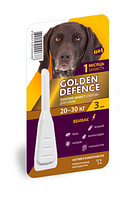 Золотий захист Golden Defence для собак вагою 20-30 кг краплі від блох і кліщів, 1 піпетка