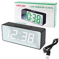 Годинник мережевий VST-886-6, білий