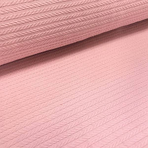 Піке косичка, вафельне полотно, колір рожевий (шир. 2,40 м) F