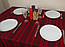 Скатертина вишита на стіл від 345 грн 34, Етнічні, 182х145 см, Скатертина, бордо-червоний, 34, фото 4