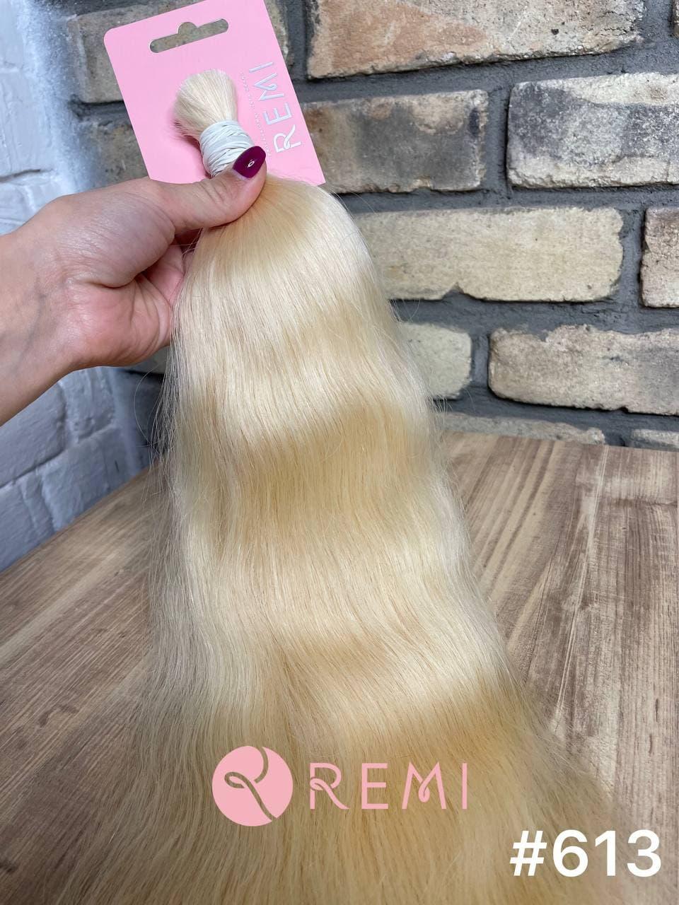 Європейське волосся в зрізі 50 см. Колір #613 Блонд, фото 1