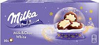 Печенье Milka c шоколадом Milk&Choc White 187г (Чехия)