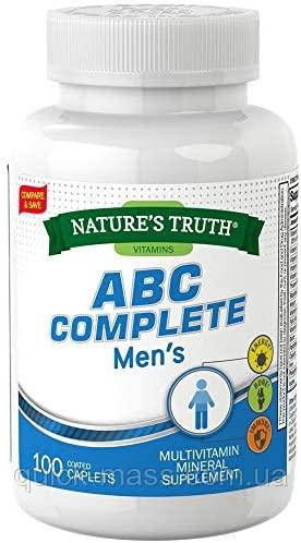 Вітаміни спортивні для чоловіків Nature's Truth ABC Complete Men's 100 tab, фото 1