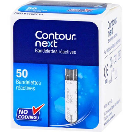 Тест-смужки для глюкометра Contour NEXT 50шт. - Контур НЕКСТ тест смужки №50, фото 3