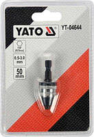 Патрон для дриля YATO : HEX-1/4", Ø=0.5-3 мм, L= 50 мм, металевий YT-04644