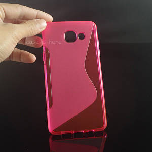 Силіконовий чохол Duotone для Samsung Galaxy A3 A310f 2016 рожевий