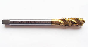 DIN 376 Мітчик метричний (з гвинтовою канавкою R35) штучний, 12х1.75 Р6М5К5 (HSS Co5)