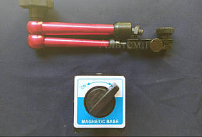 Індикаторна магнітна стійка - шарнірна, загальна висота 350 мм - 50х55х60