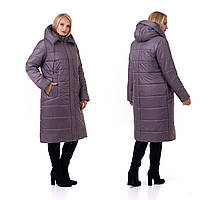 Жіноче зимове пальто. Зимове пальто. Зимова довга курточка-пуховик. Жіночі курточки на зиму Р-48-66