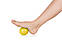 Масажний м'яч з шипами Qmed Massage Balls 8 см, жовтий, фото 2