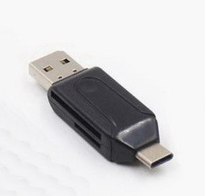 Кардрідер 2 в 1 OTG USB Type-C та USB 2,0