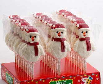 Льодяник на палічці Roks Сніговик 70 грн., 27шт/уп