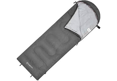 Спальний мішок KingCamp Oasis 250XL(KS3222) (ліва, mid grey), фото 1